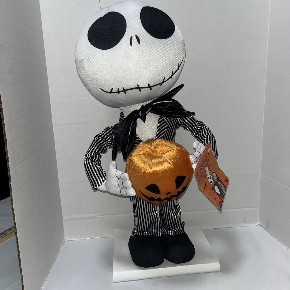 Disney‎ Nightmare Before Christmas Jack Skellington 21" Halloween Greeter Gemmy